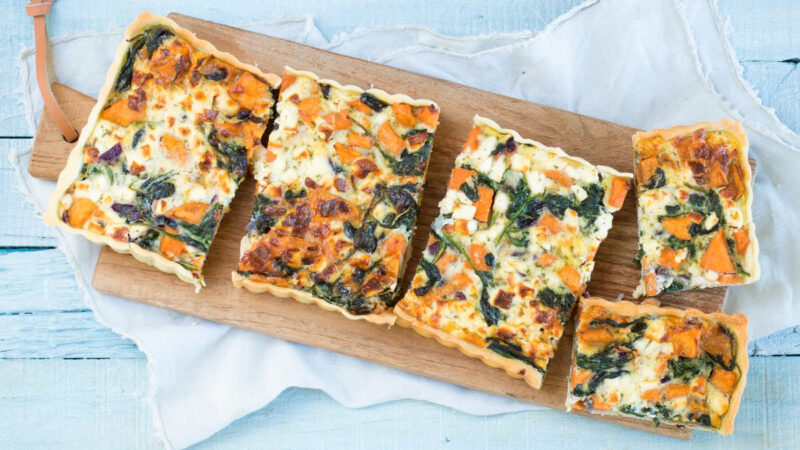 Zoete Aardappel Quiche Met Spinazie - LFB